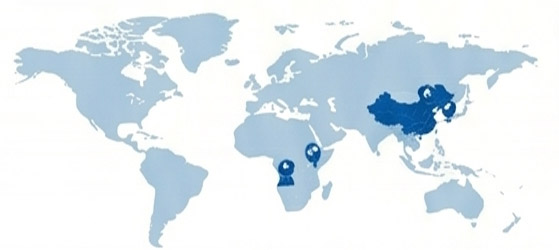 Global offices and overseas bases distribution map